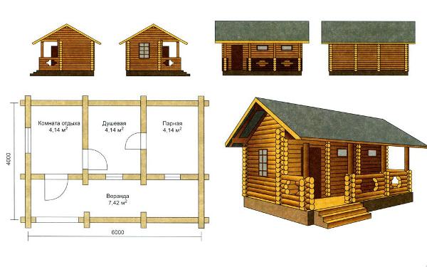 проект бани на даче